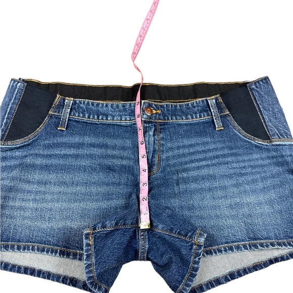 ISABEL MATERNITY: By Ingrid & Isabel Midi Short Jean Shorts  - Size 14 - Picture 8 of 14